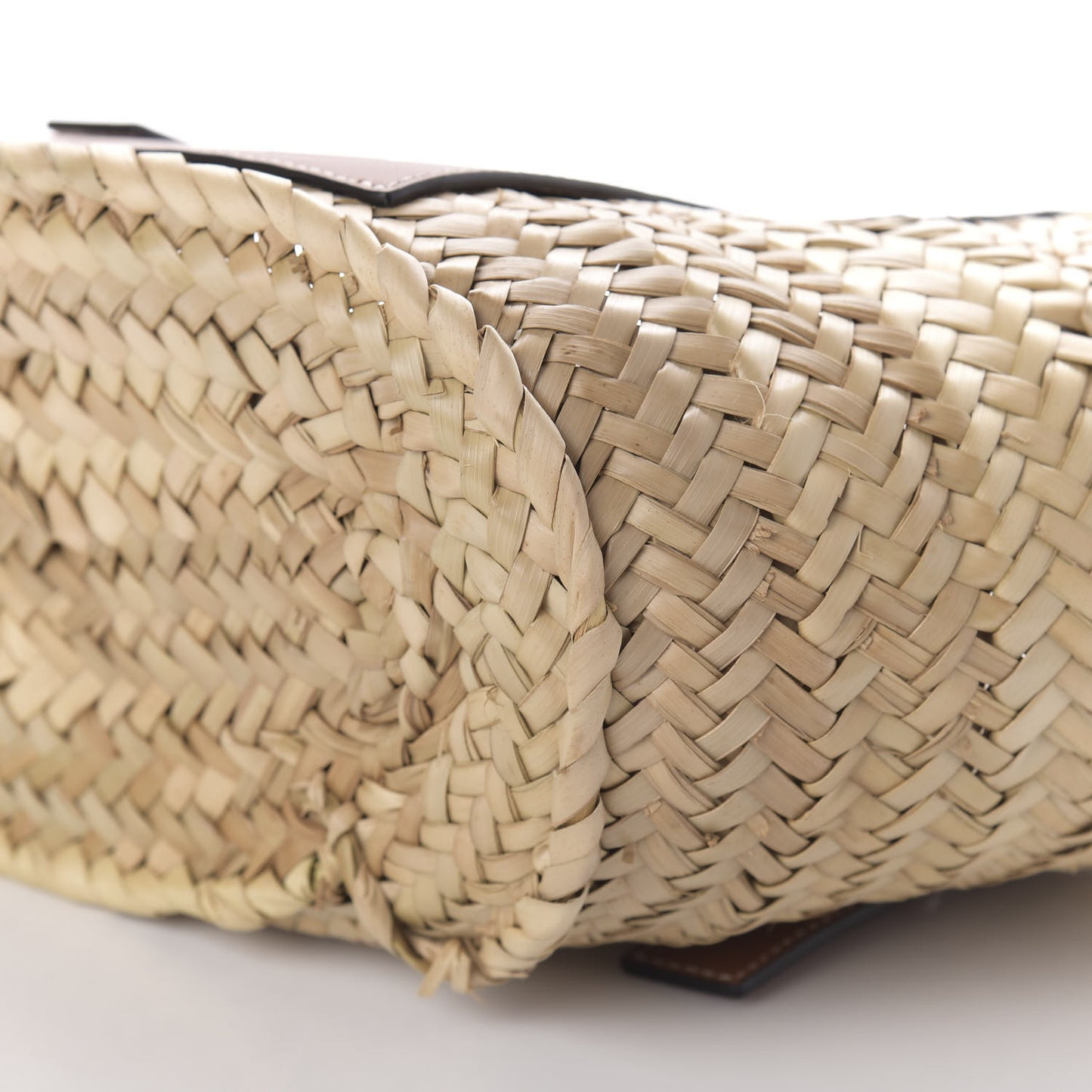 Raffia Small Basket Tote Bag Natural Tan