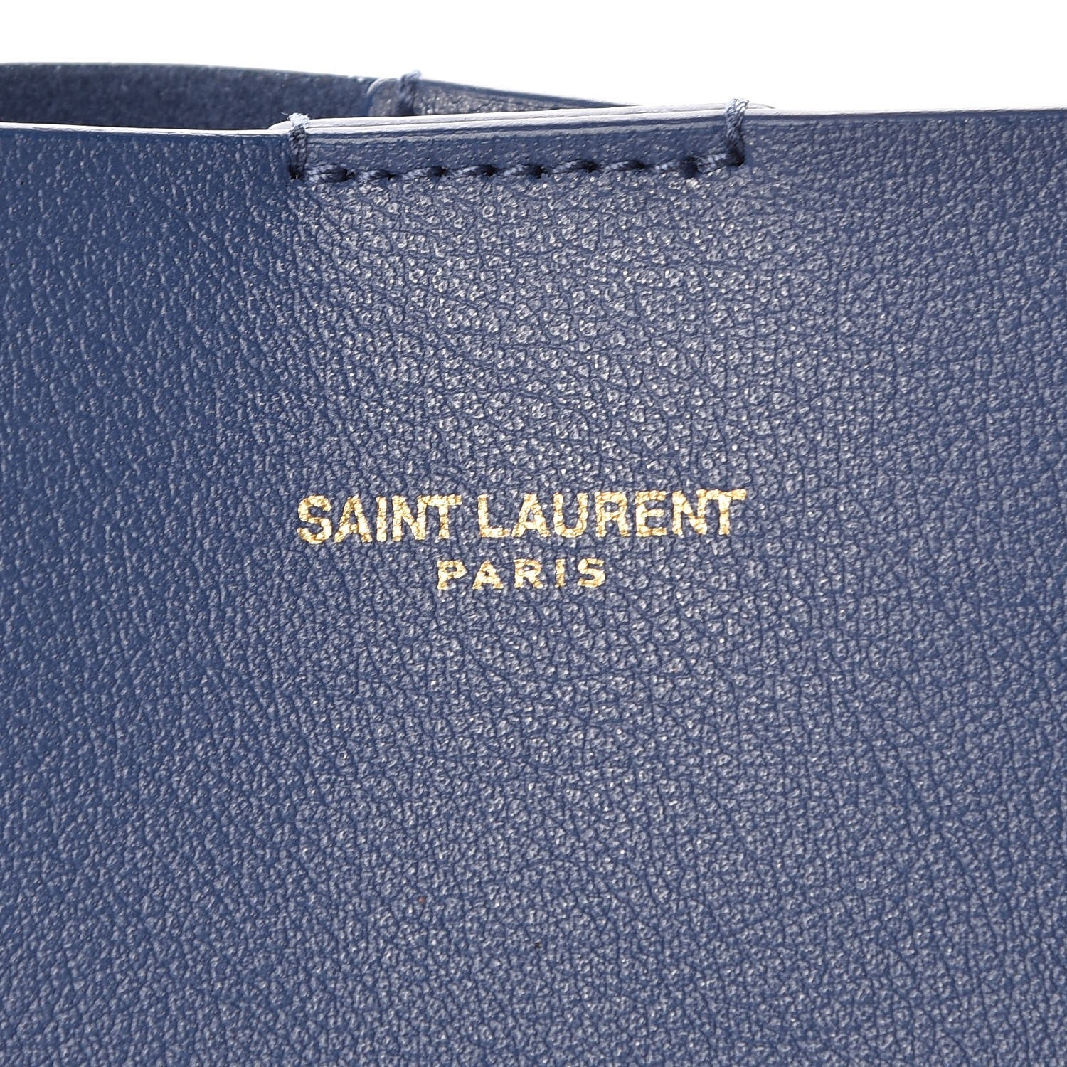 Saint Laurent Calfskin Toy Shopping Tote Denim 6 of 8