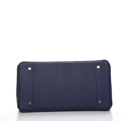 Hermes Epsom Birkin 35 Bleu Saphir 6 of 26