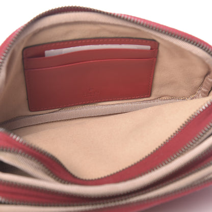 Gucci Calfskin Matelasse Mini GG Marmont Chain Crossbody Bag Hibiscus Red 5 of 12