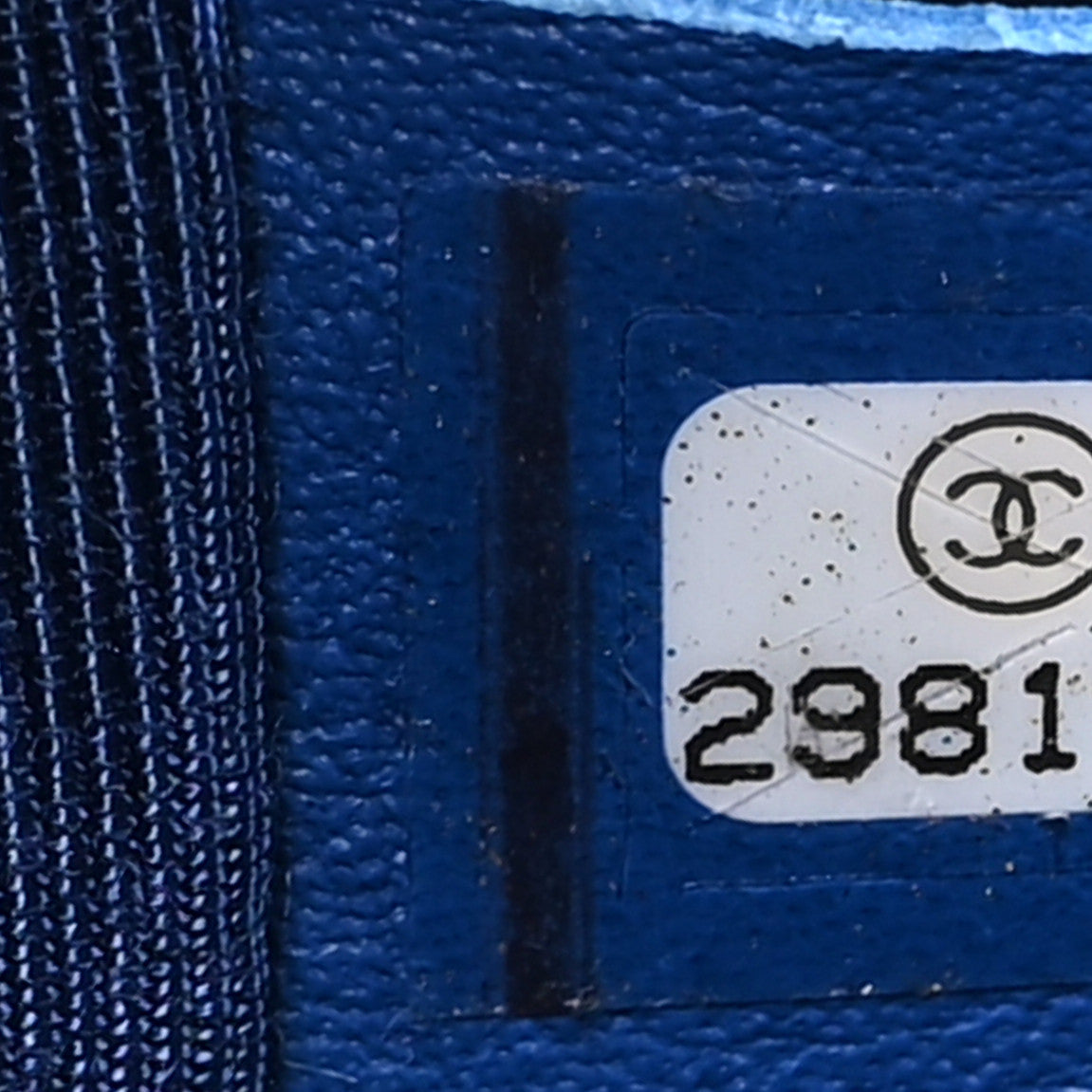 Caviar Quilted Incognito Mini Square Flap Dark Blue