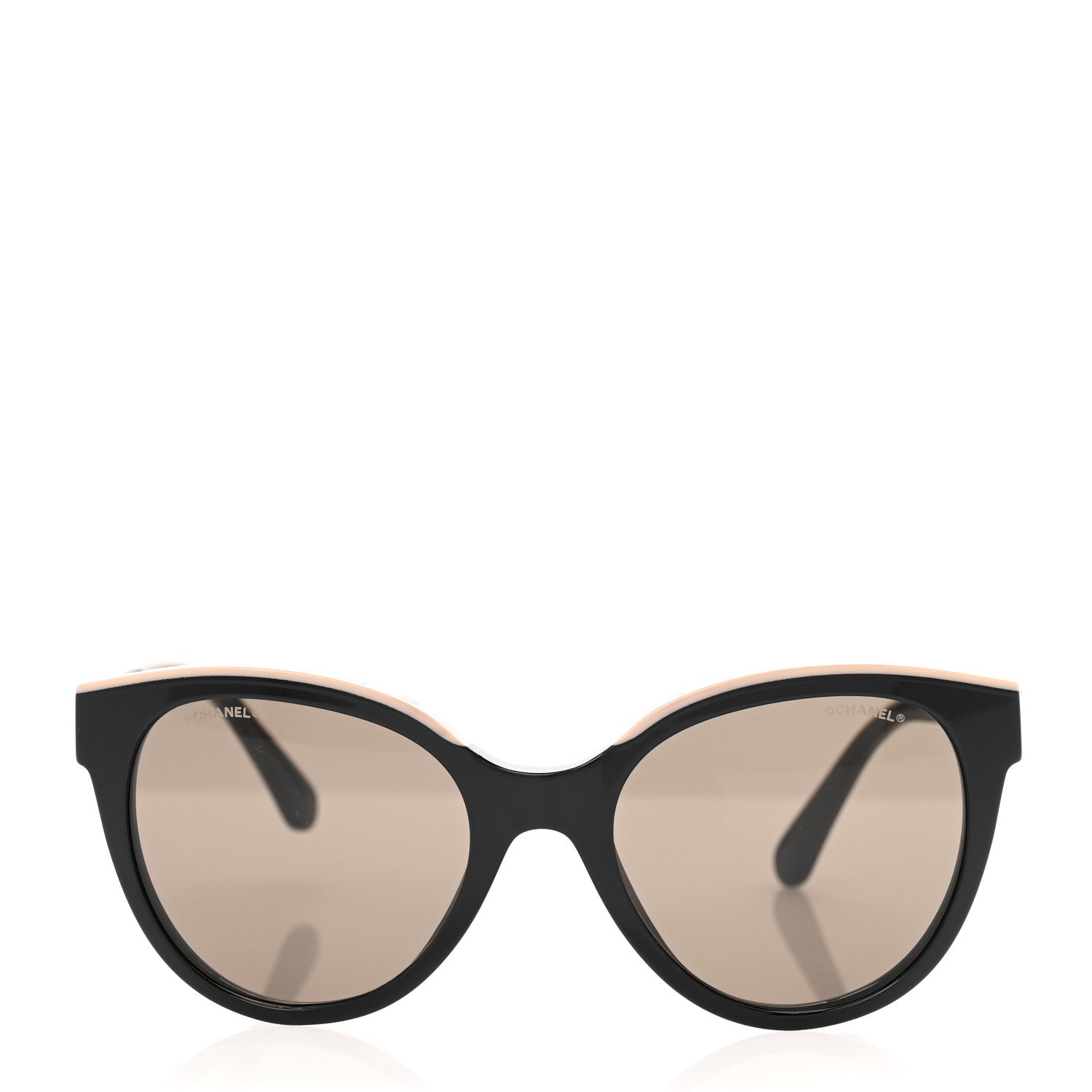Chanel Acetate CC Butterfly Sunglasses 5414 Black Beige 2 of 8