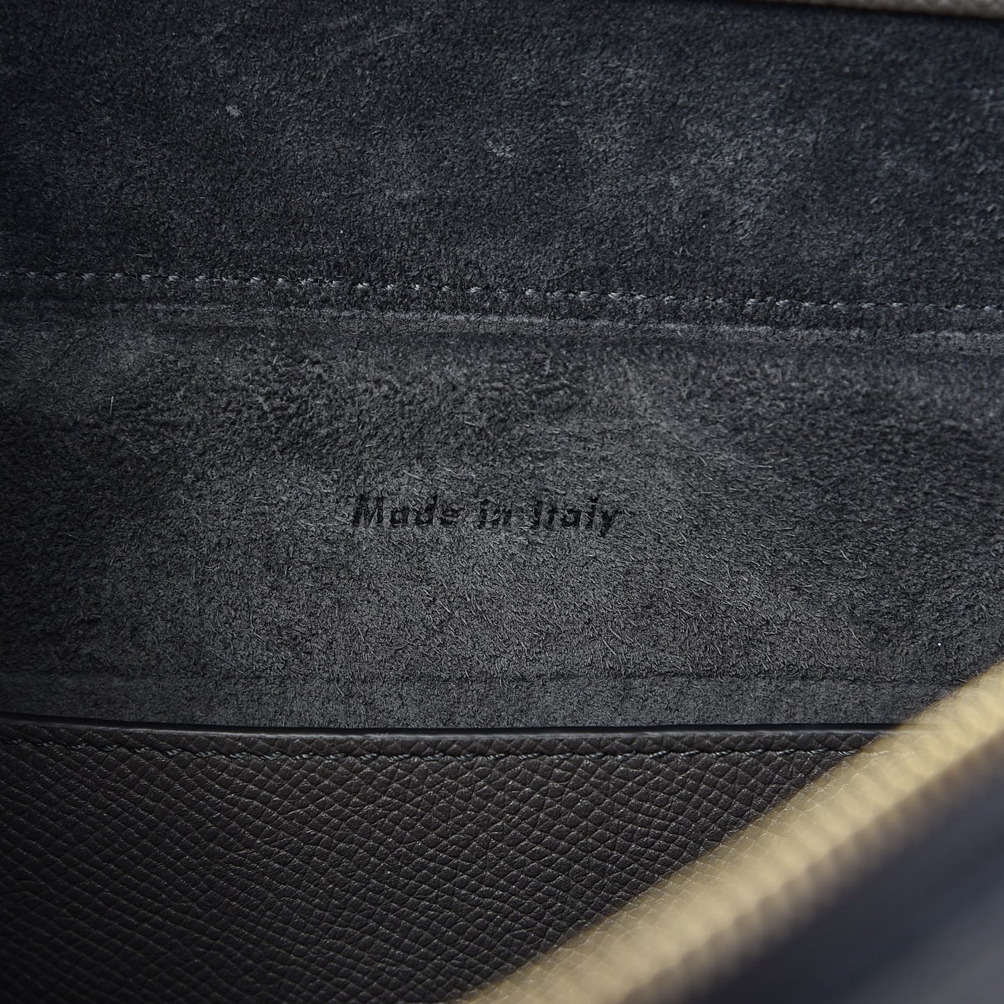 Grained Calfskin Micro Belt Bag Grey