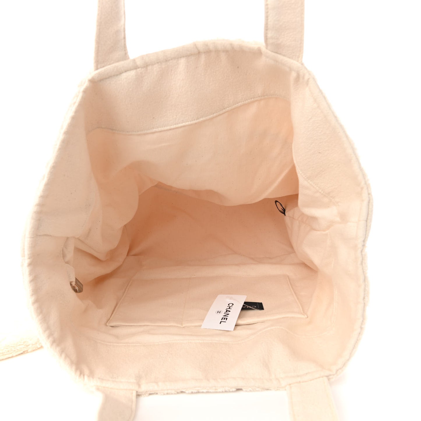 Terry Cotton CC Beach Tote Towel Set Ivory