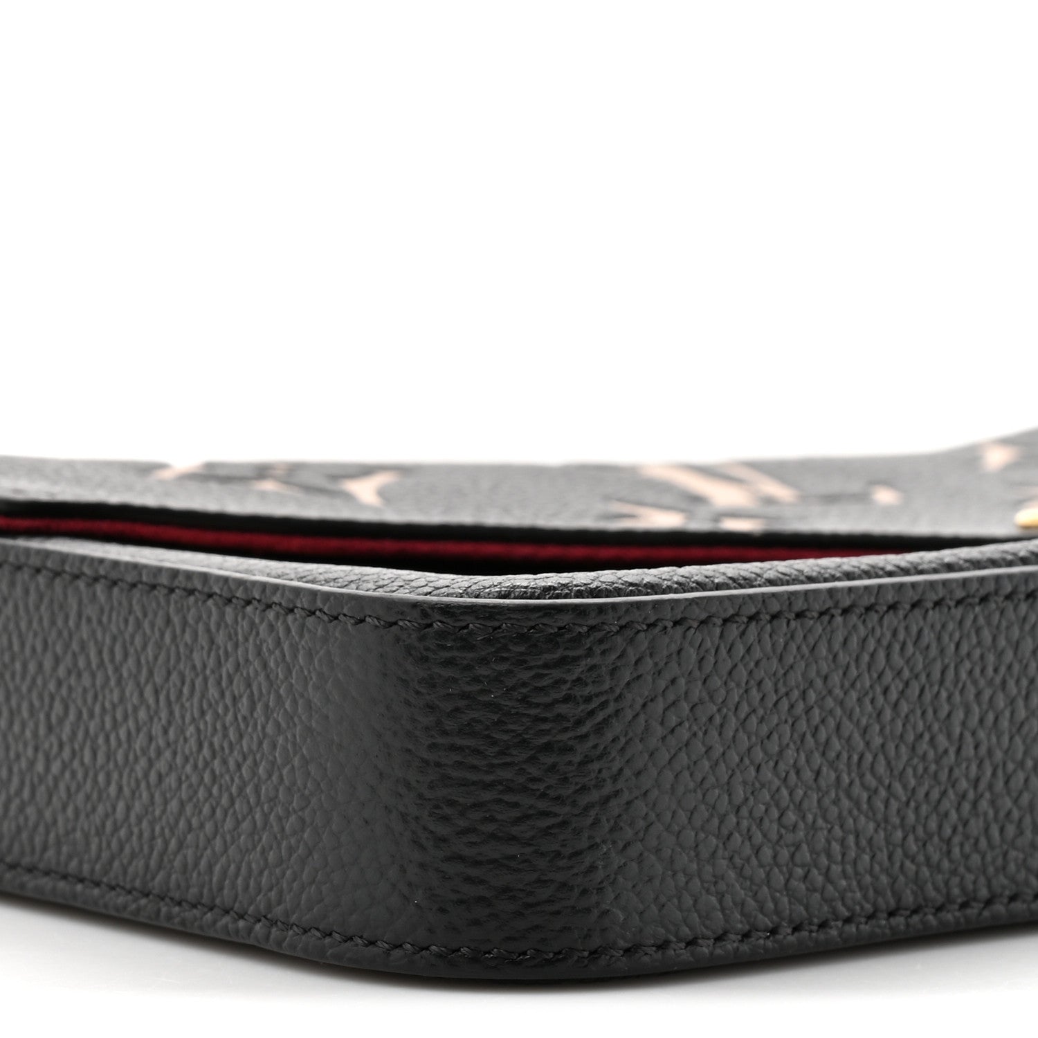 Louis Vuitton Empreinte Monogram Giant Felicie Pochette Black Beige 9 of 10