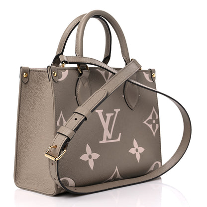 Louis Vuitton Empreinte Monogram Giant Onthego PM Tourterelle Creme 3 of 8