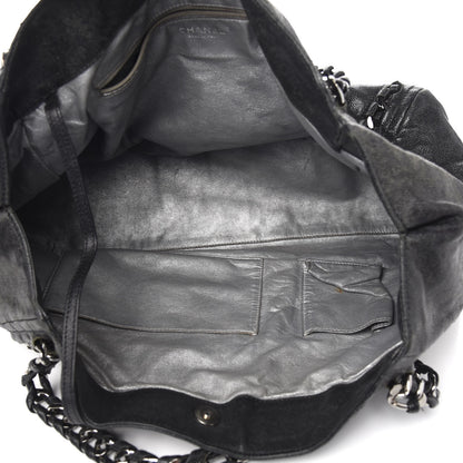 Chanel Glazed Caviar East West Modern Chain Tote Black 4 of 13