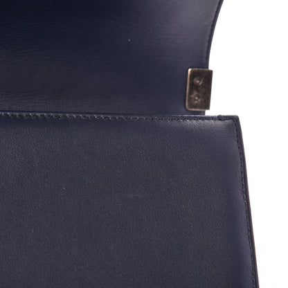 Chanel Lambskin Chevron Quilted New Medium Boy Flap Dark Navy Blue 14 of 14