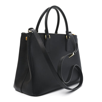 Prada Saffiano Lux Large Galleria Double Zip Tote Black 3 of 9