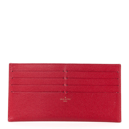 Louis Vuitton Calfskin Felicie Card Holder Insert Cherry 1 of 9