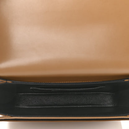 Saint Laurent Box Calfskin Monogram Medium Solferino Satchel Natural Tan 5 of 11