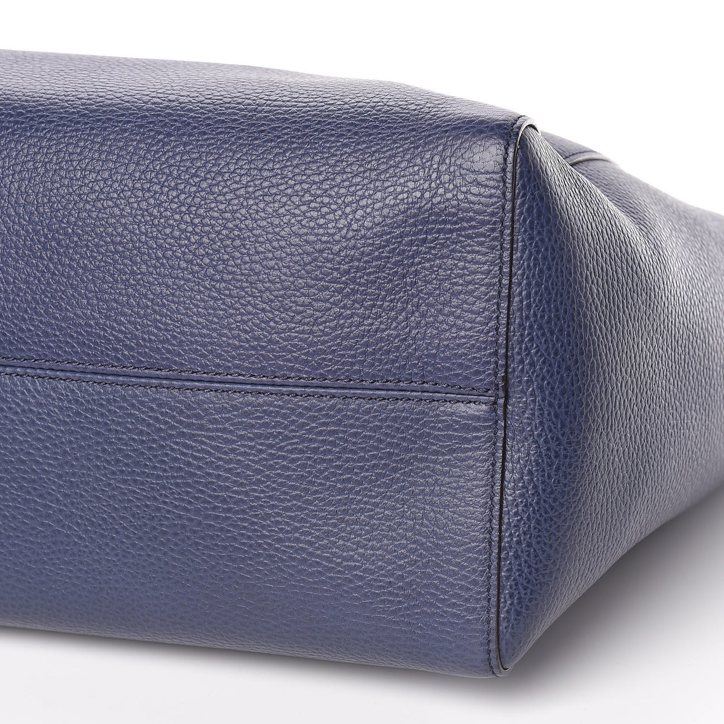 Dollar Calfskin Medium Swing Tote Marine Deep Cobalt