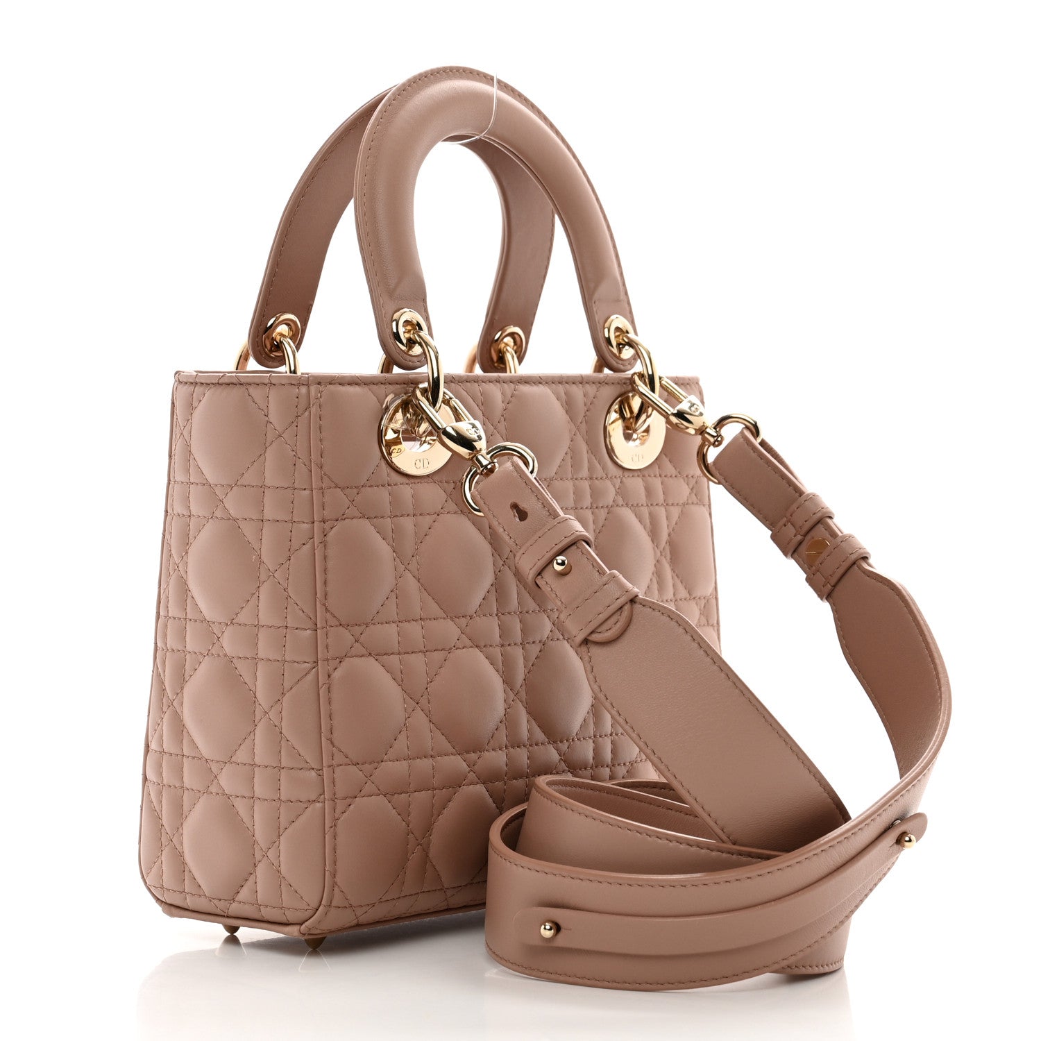 Christian Dior Lambskin Cannage Small My ABCDior Lady Dior Fard 3 of 11