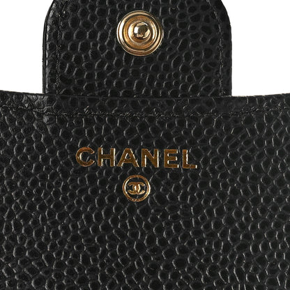 Chanel Caviar Quilted Compact Flap Wallet Black 6 of 10