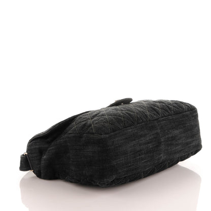 Chanel Denim Quilted Stretch Spirit Messenger Bag 4 of 9
