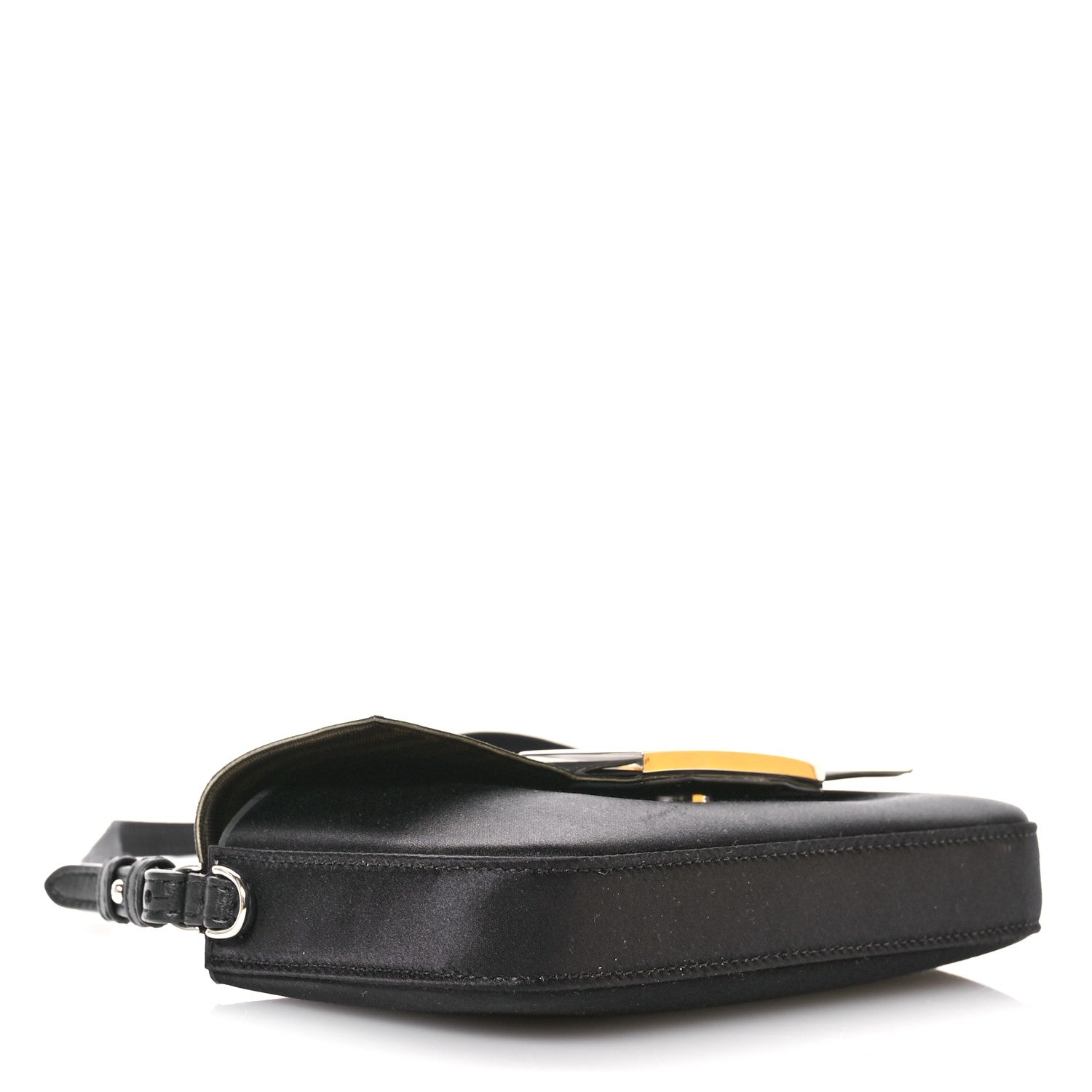 Fendi Silk Satin Phone Baguette Black 4 of 14