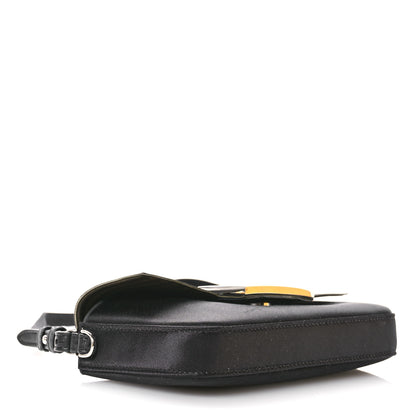 Fendi Silk Satin Phone Baguette Black 4 of 14