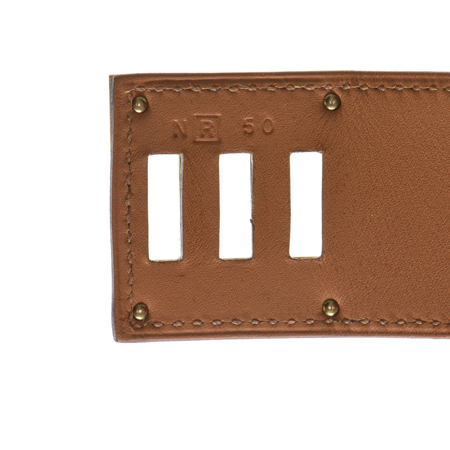 Natural Barenia Kelly Dog Cuff Fauve