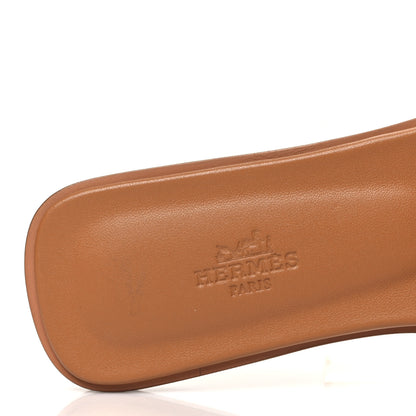 Hermes Suede Goatskin Oran Sandals 38 Naturel 7 of 8