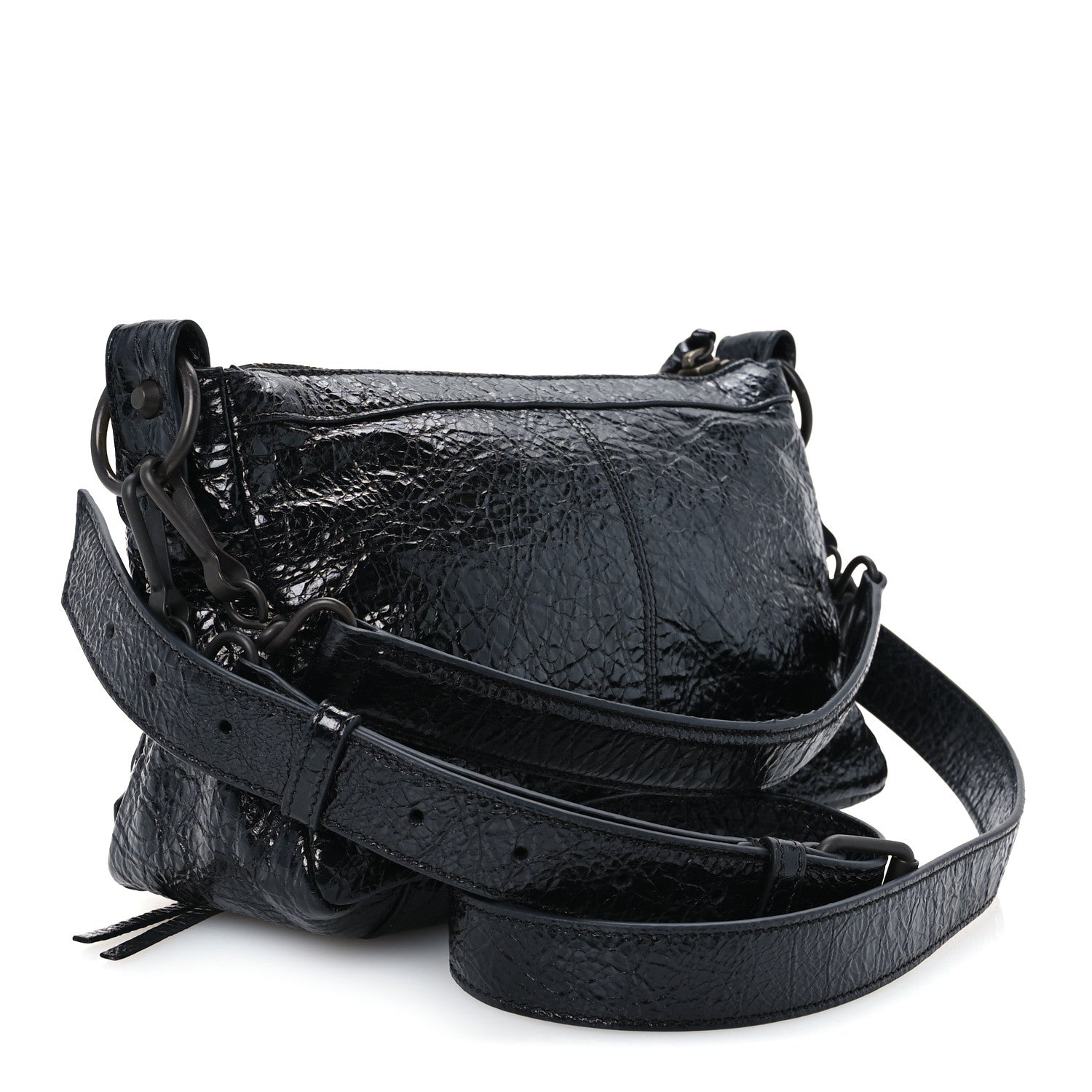 Balenciaga Agneau Arena Classic Hardware Mini Le City Moto Black 3 of 11