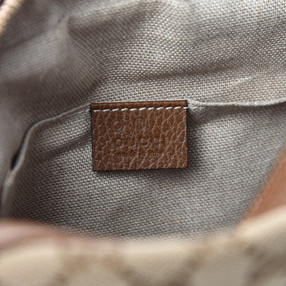 Gucci Monogram Mini Bree Messenger Bag Beige Tabacco 8 of 10