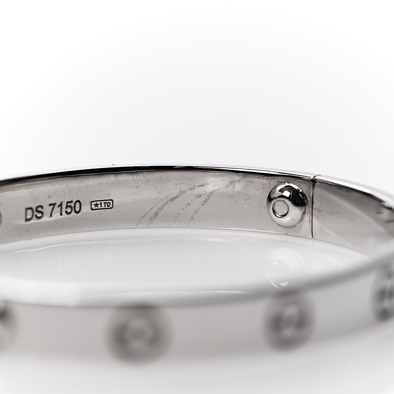 Cartier 18K White Gold LOVE Bracelet 16 8 of 8
