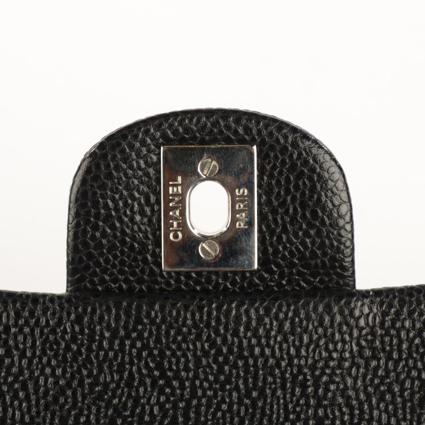 Caviar Quilted Mini Rectangular Flap Black