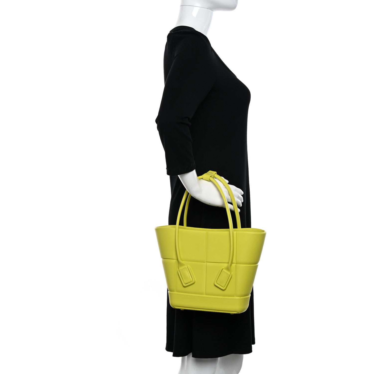 Bottega Veneta Rubber Maxi Intrecciato Mini Arco Kiwi Green 2 of 10