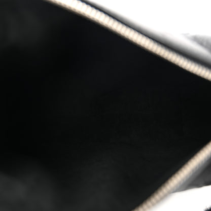 Louis Vuitton Calfskin Debossed Monogram Side Trunk Black 5 of 9