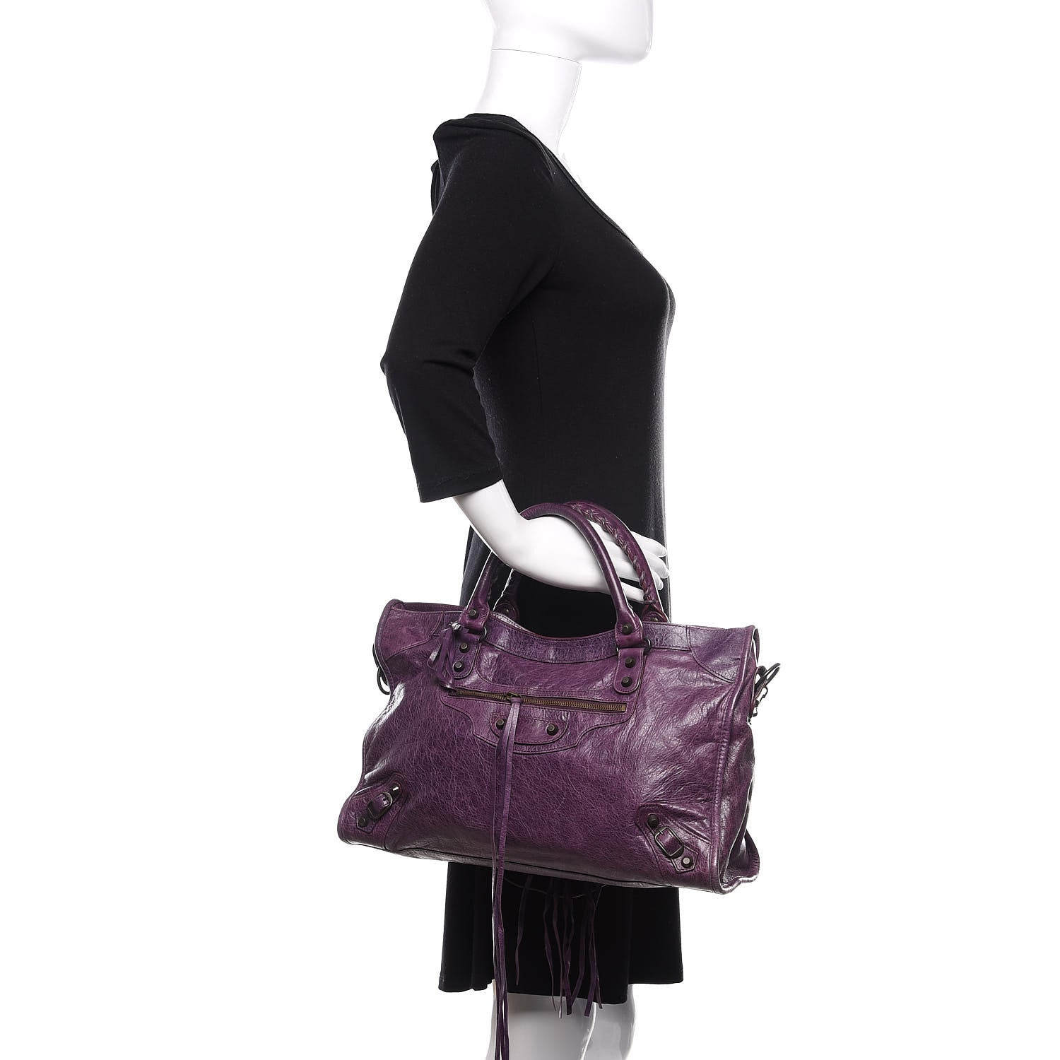 Balenciaga Agneau Classic Hardware City Raisin 3 of 11