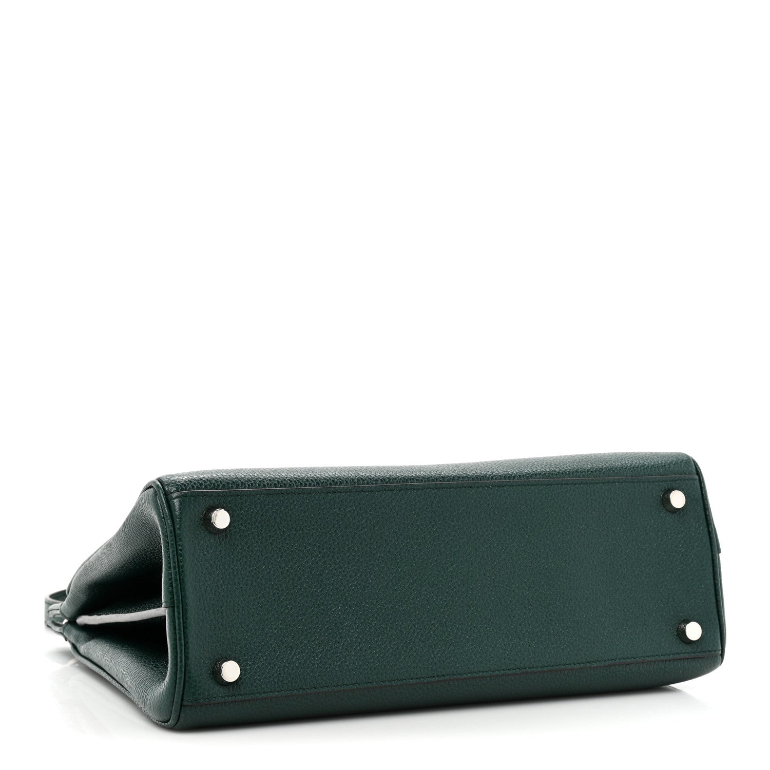 Gucci Grainy Calfskin Small Zumi Top Handle Bag Vintage Green 4 of 17