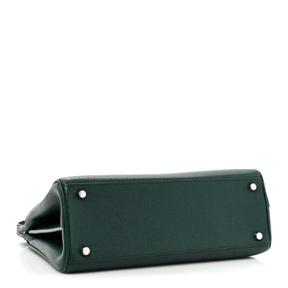Gucci Grainy Calfskin Small Zumi Top Handle Bag Vintage Green 4 of 17