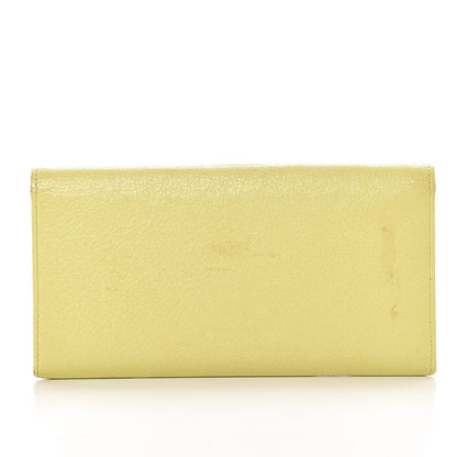 Balenciaga Agneau Classic Hardware Money Wallet Jaune Citronnade 11 of 15