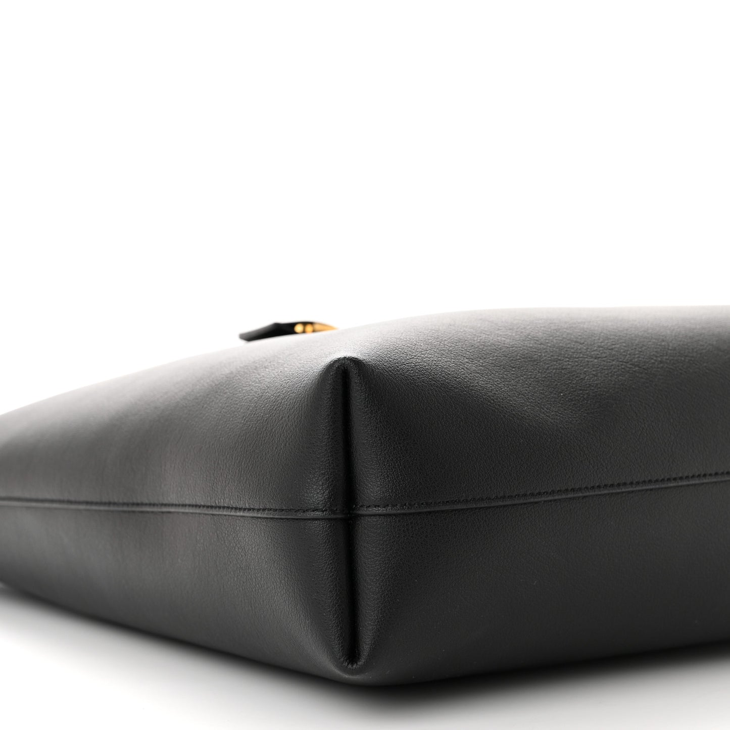 Calfskin North-South Shopping Tote Black