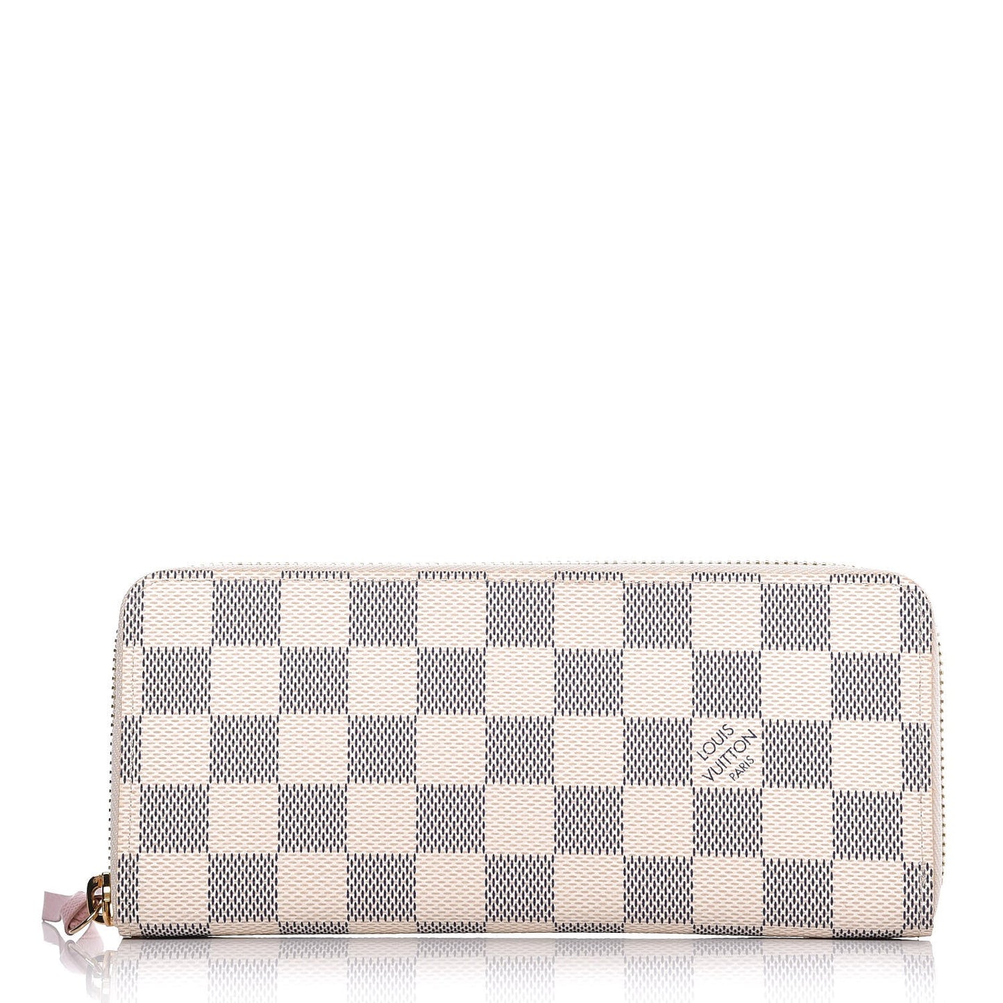 Damier Azur Clemence Wallet Rose Ballerine