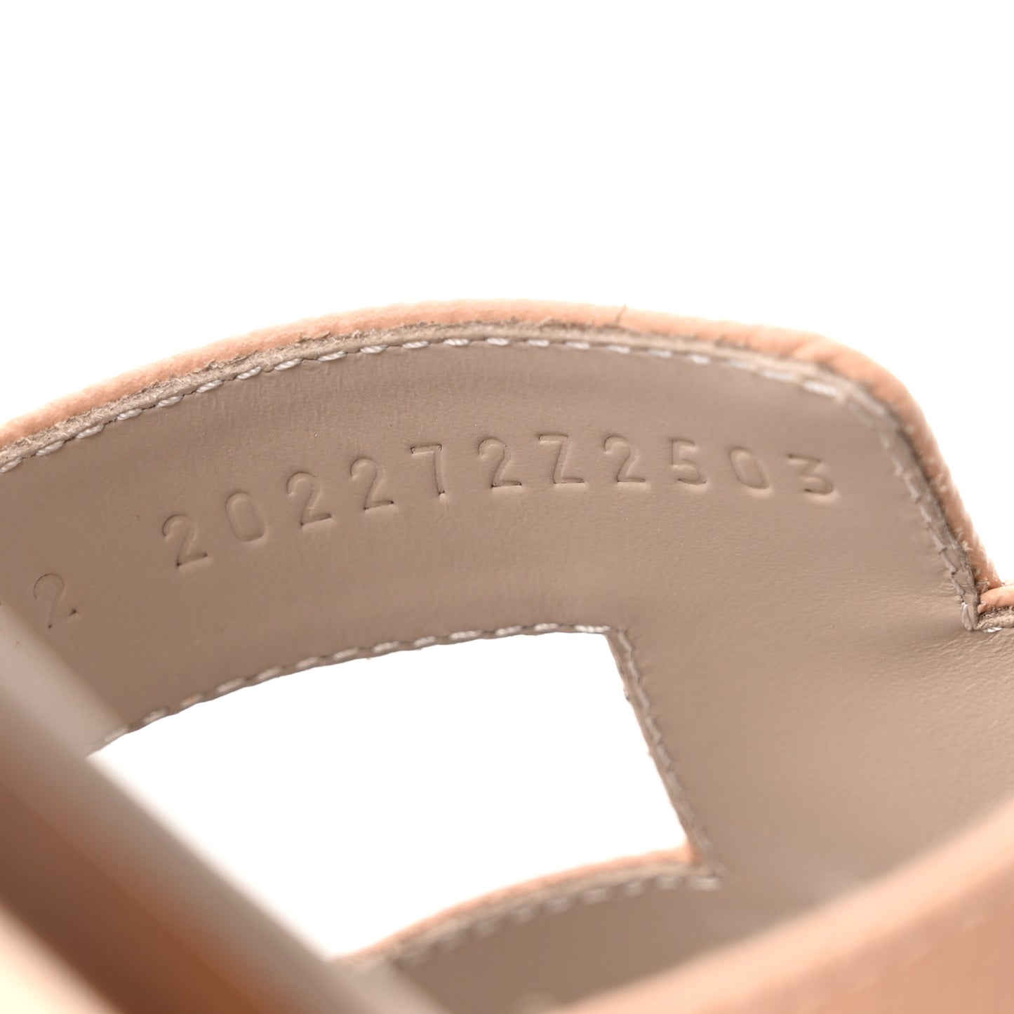 Epsom Calfskin Oran Sandals 39 Beige Perlino