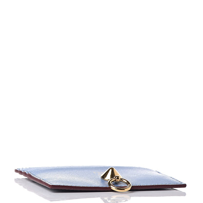 Fendi Vitello Libcerty Lucido By the Way Card Holder Balena Bordeaux 4 of 10