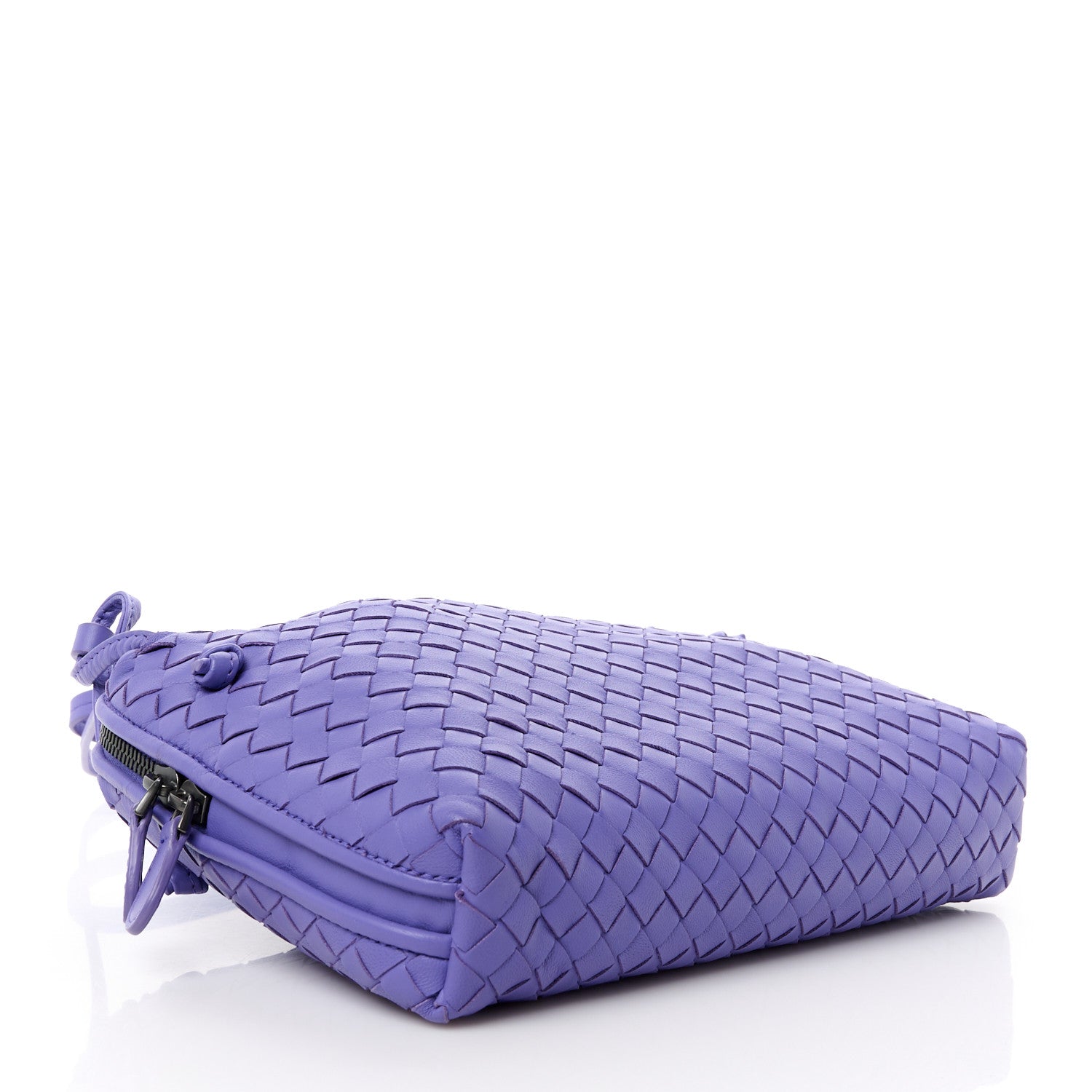 Bottega Veneta Nappa Intrecciato Nodini Crossbody Messenger Lavender 4 of 12