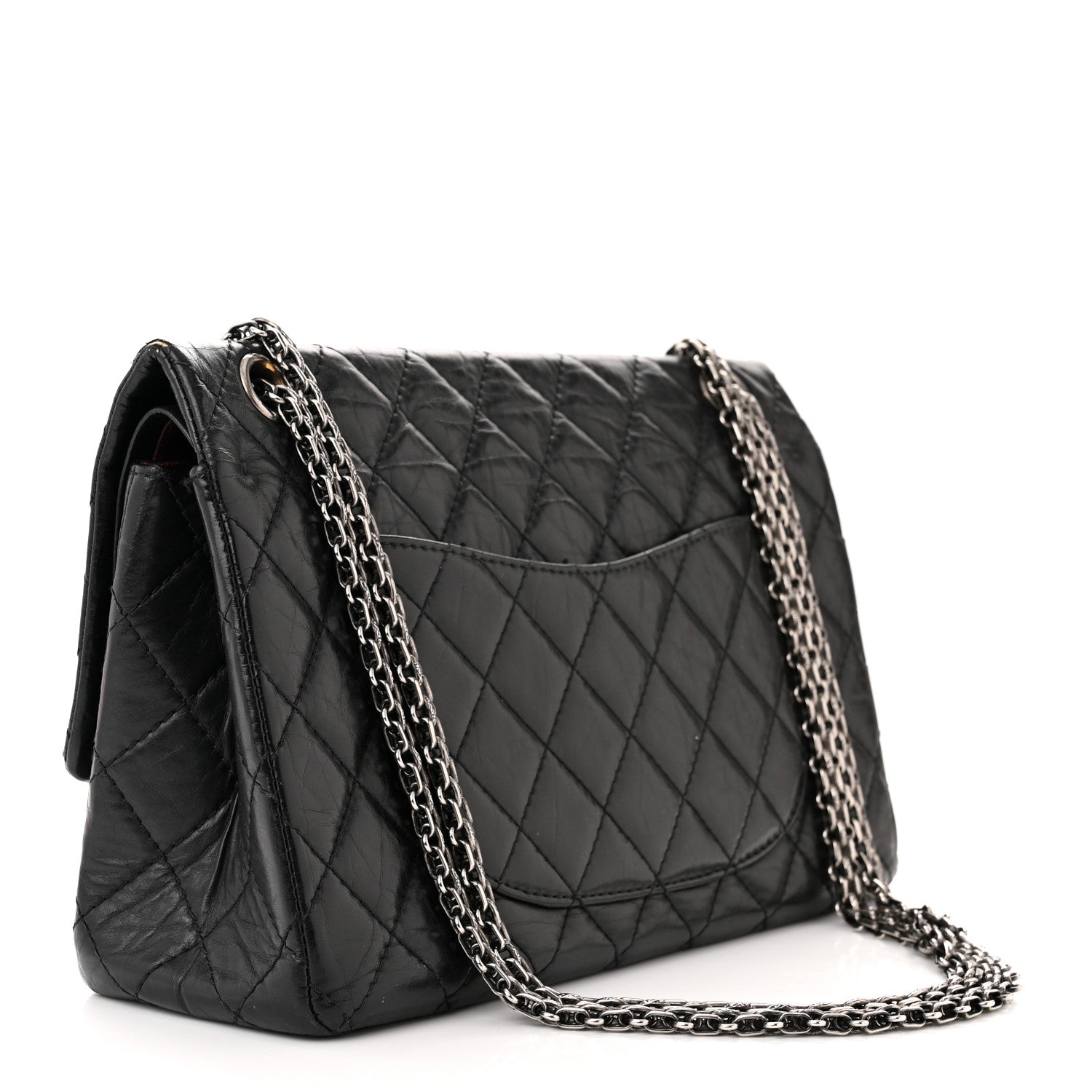 Chanel Aged Calfskin Quilted 2.55 Reissue 226 Flap Black 3 of 14