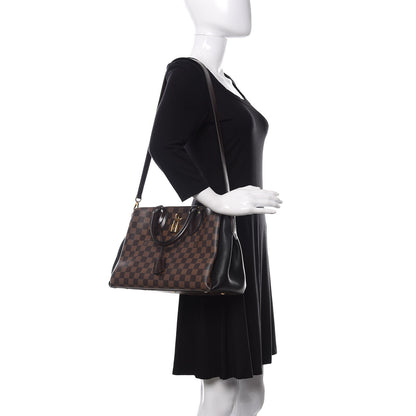 Louis Vuitton Cuir Taurillon Damier Ebene Normandy Black 2 of 11
