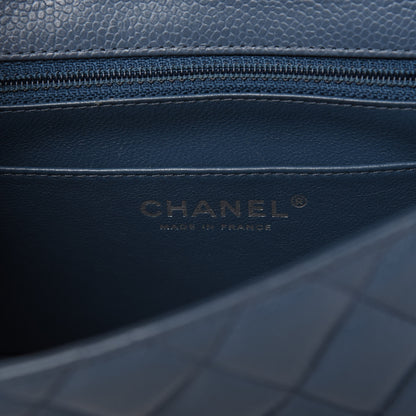 Chanel Caviar Quilted Mini Square Flap Dark Blue 8 of 11