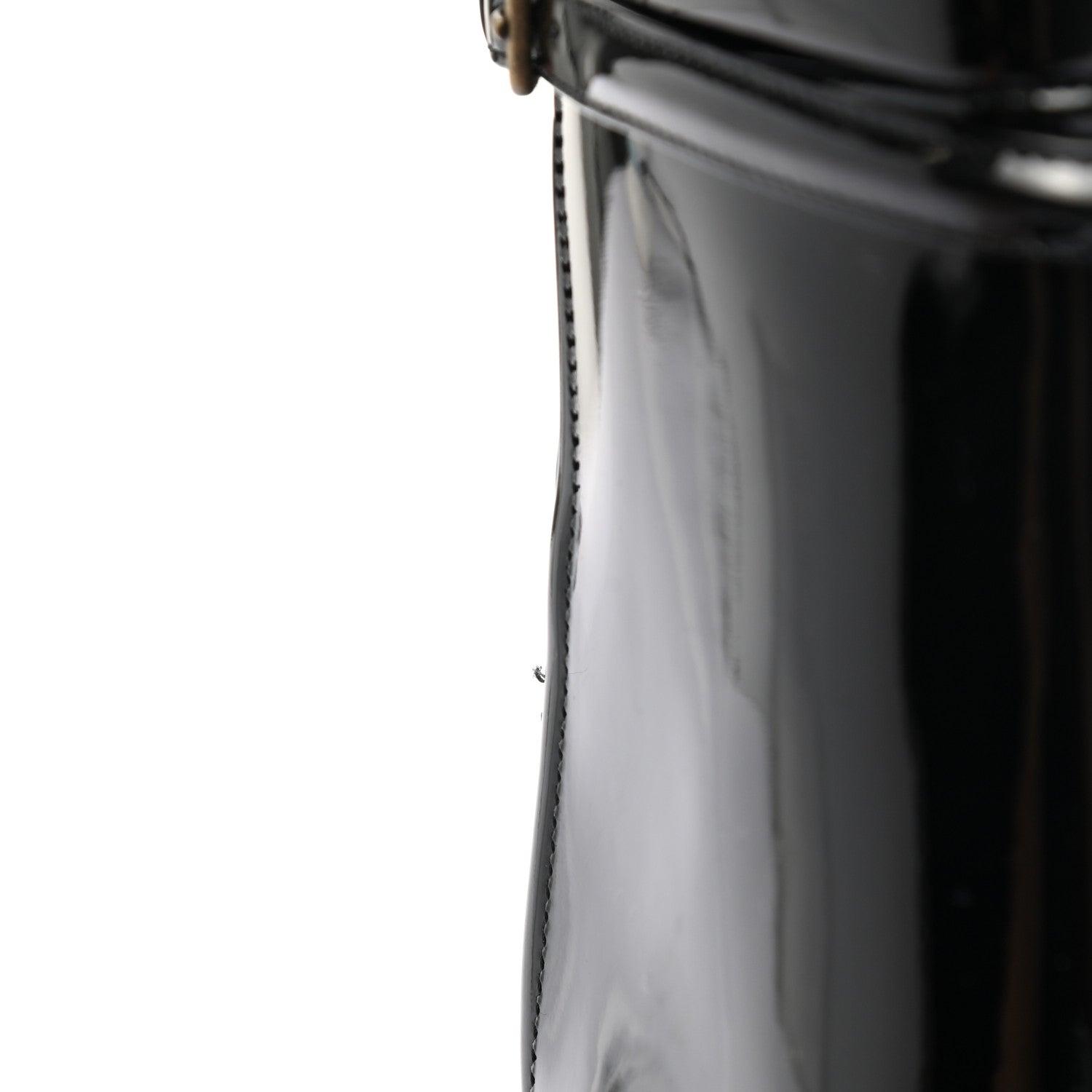 Saint Laurent Patent Knee High Boots 37.5 Black 8 of 8