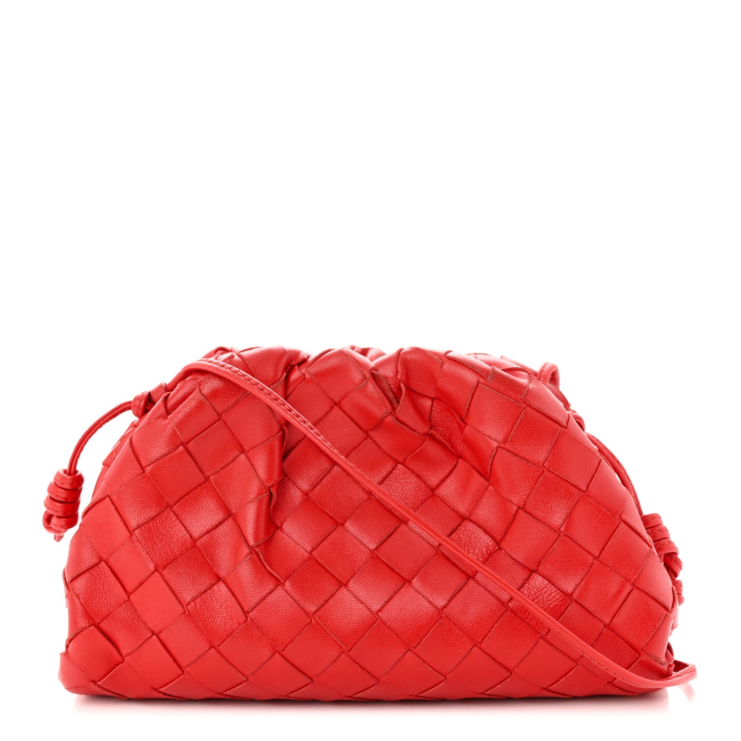 Nappa Intrecciato The Mini Pouch Bright Red