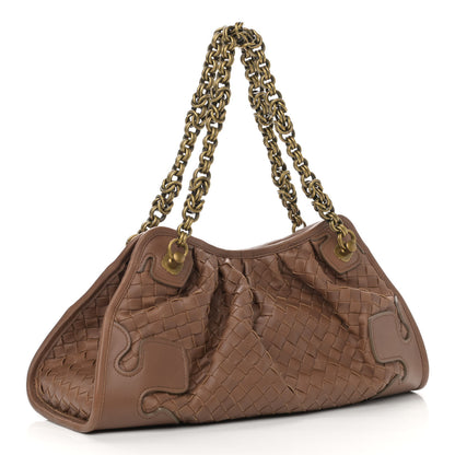 Bottega Veneta Nappa Intrecciato Small Chain Shoulder Bag Noce 3 of 12
