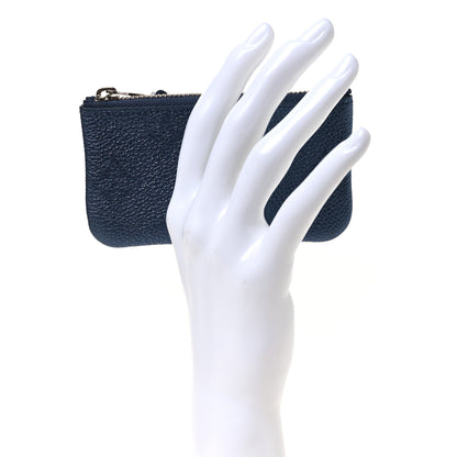 Louis Vuitton Metallic Empreinte Monogram Giant Key Pouch Navy Nacre 2 of 8