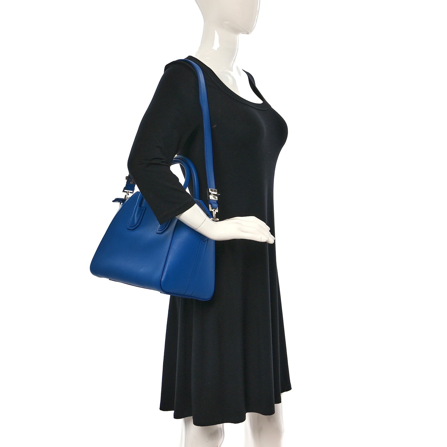 Givenchy Sugar Goatskin Small Antigona Indigo Blue 2 of 11