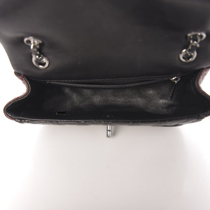 Chanel Lambskin Classic Twist Mini Rectangular Flap Black Burgundy 4 of 10