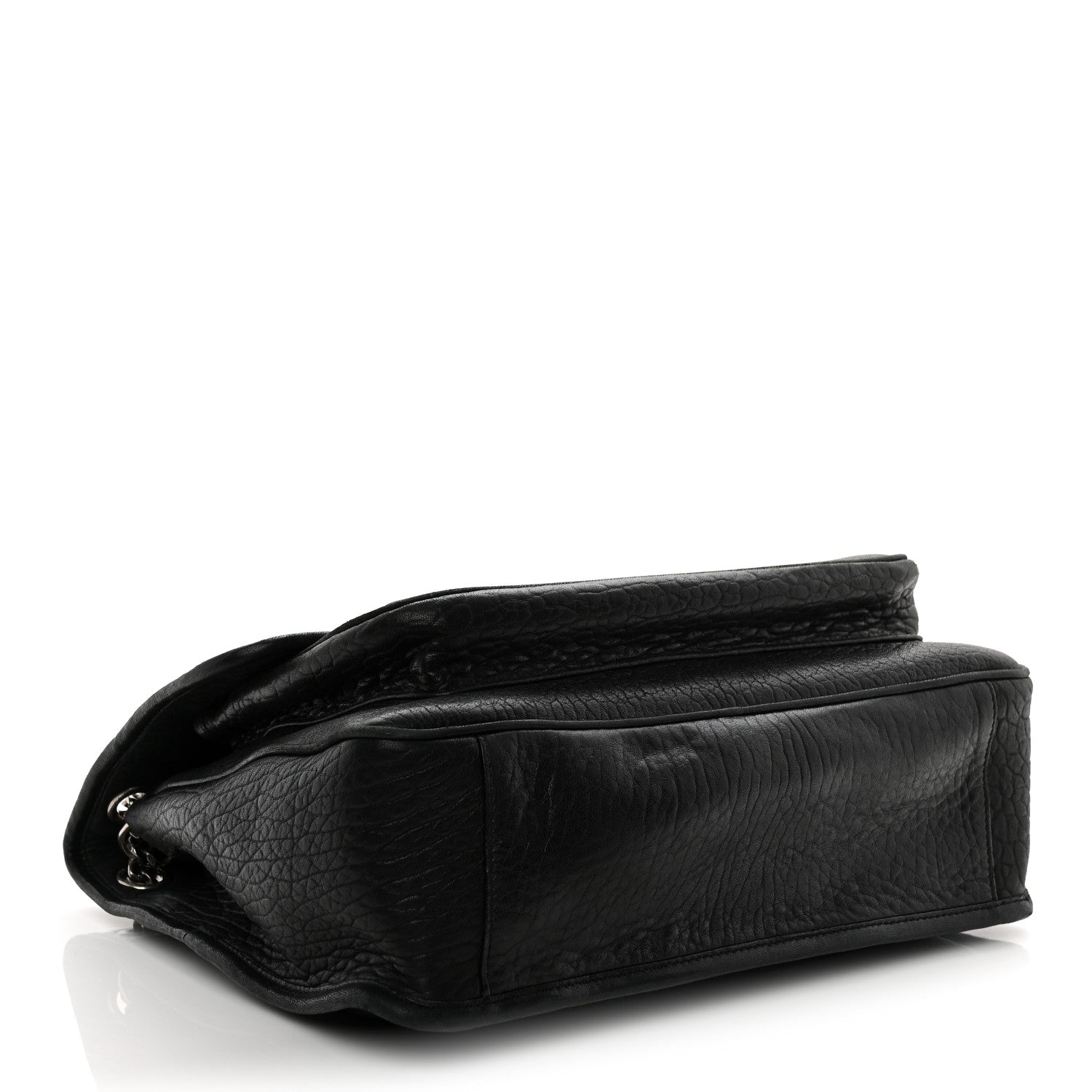 Saint Laurent Grained Lambskin Monogram Large Niki Chain Satchel Black 4 of 13