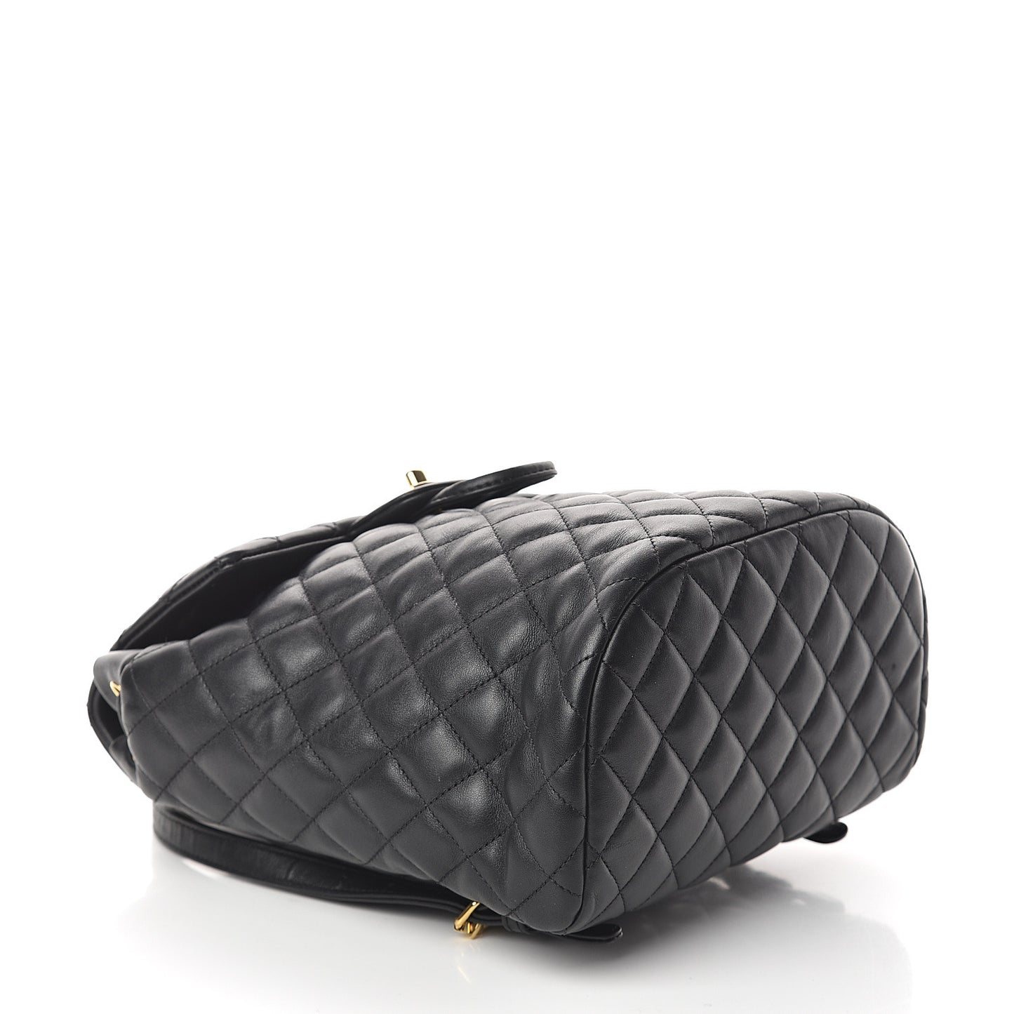 Lambskin Quilted Small Urban Spirit Backpack Black