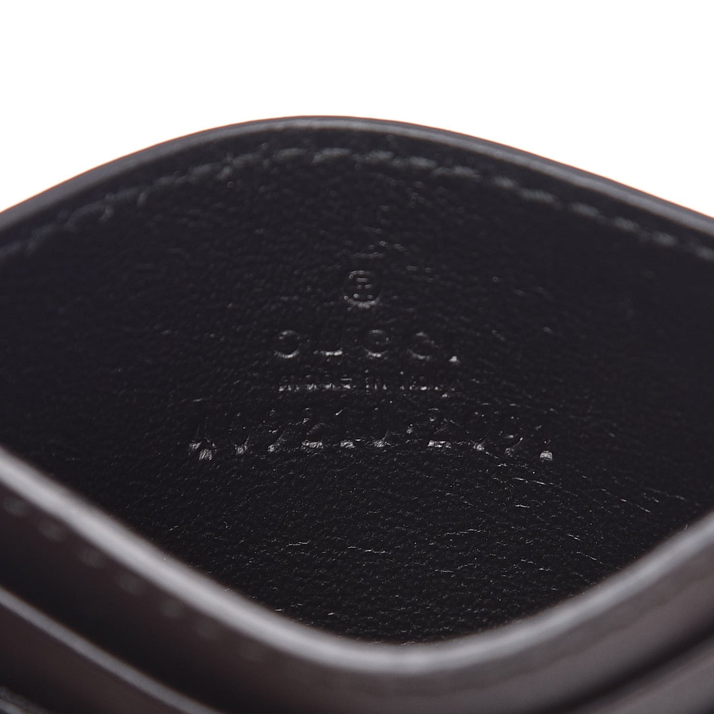 GG Supreme Monogram Card Holder Black Grey